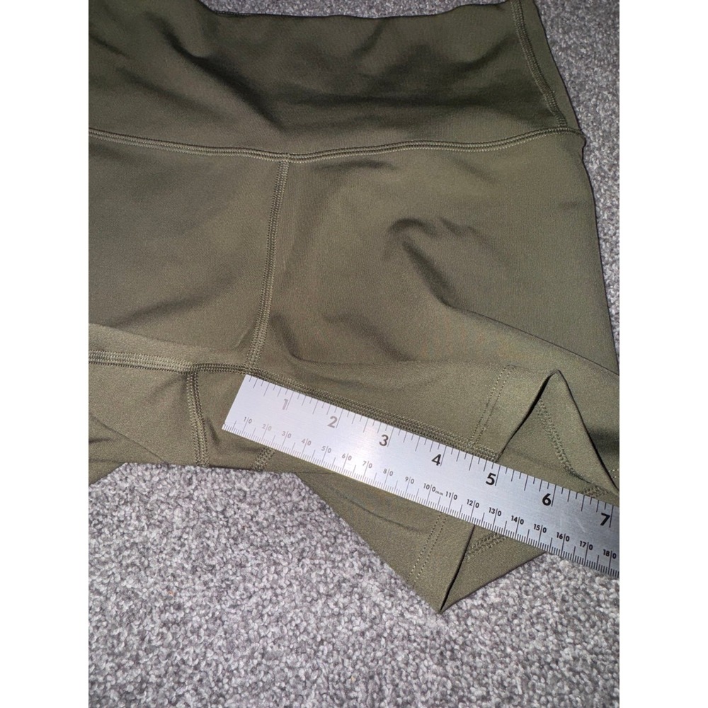 All In Motion Women's Olive Green High-Waisted Biker Shorts‎ - Picture 7 of 11